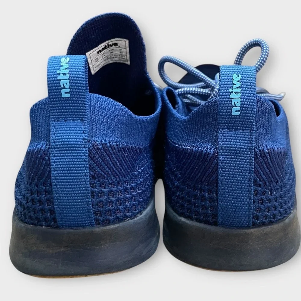Native Shoes‎ AP Mercury Navy Liteknit Lace Up Sneakers Unisex Youth 4.5 Outdoor